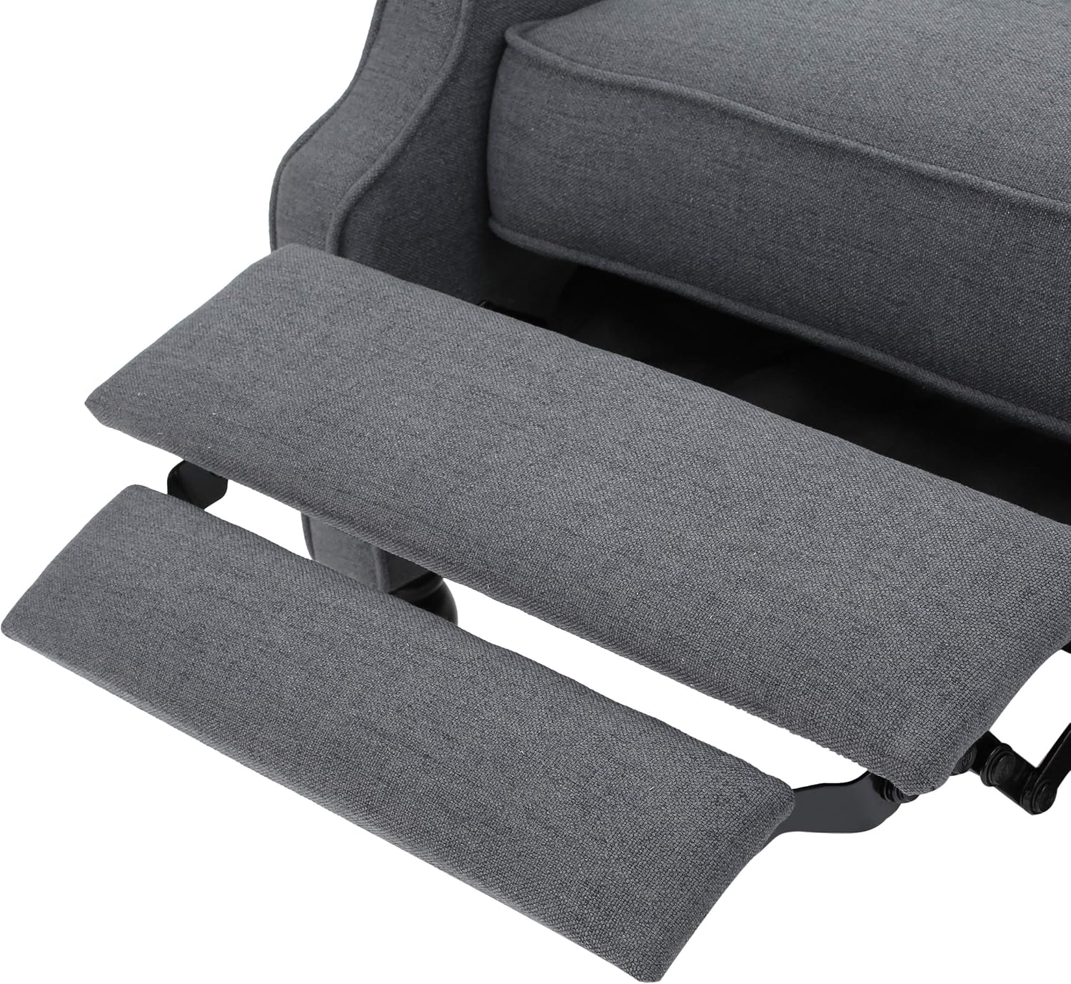 Christopher Knight Home Earlean Fabric Recliner (Set of 2), Charcoal, Dark Brown
