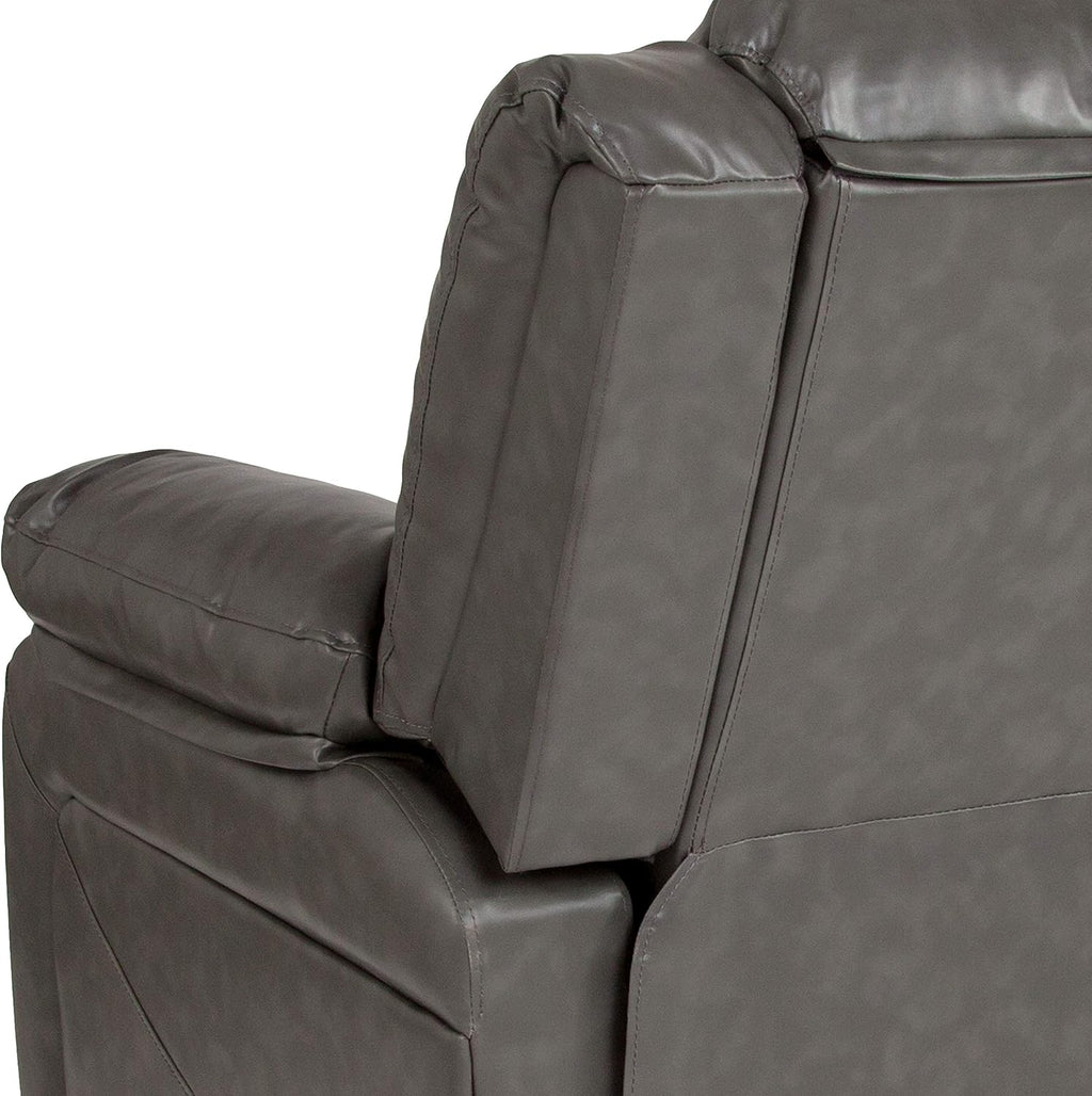 Flash Furniture Harmony Series Gray LeatherSoft Recliner