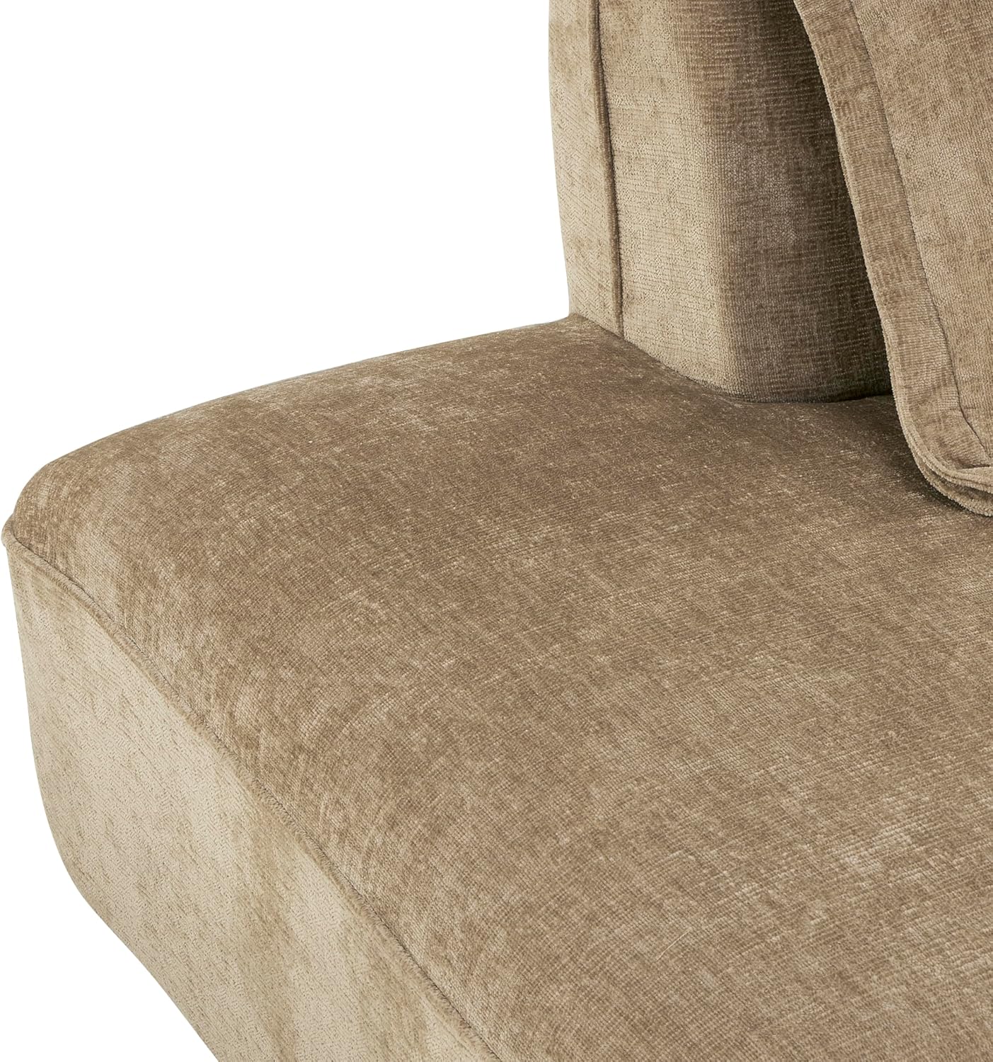 Christopher Knight Home Zacha 121' Modular L-Shape Sofa Couch with Chaise Lounge, Modern Boneless Sofa for Living Room, Fabric Upholstered Cloud Couch with Deep Seat, Dark Beige