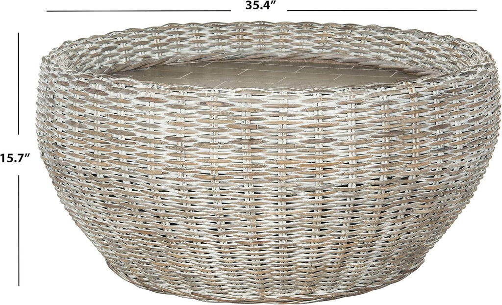 SAFAVIEH WIK6504A Coffee Table, Grey