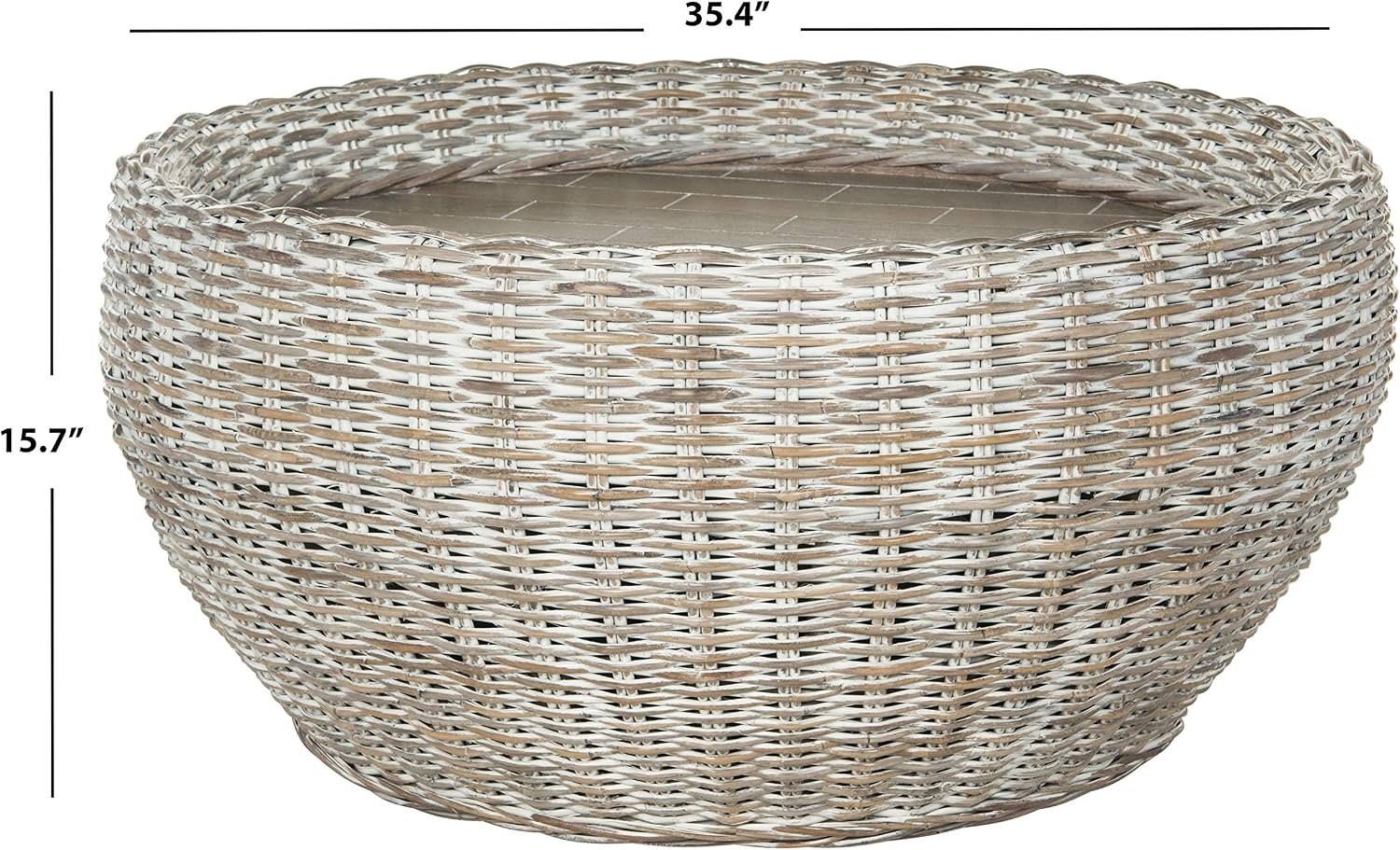 SAFAVIEH WIK6504A Coffee Table, Grey