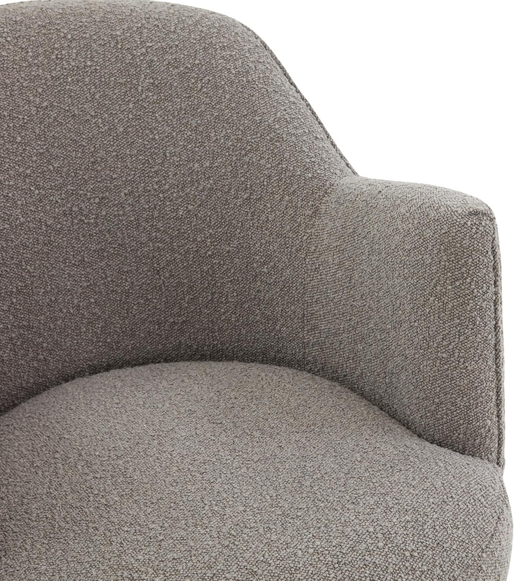 SAFAVIEH Couture Collection Christian Light Grey Boucle Swivel Accent Chair (Fully Assembled)