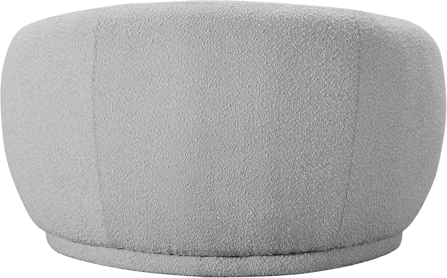 Meridian Furniture 693Grey-C Hyde Collection Modern | Contemporary Boucle Fabric Upholstered Accent Chair with Rounded Back, Grey, 42' W x 38' D x 27.5' H