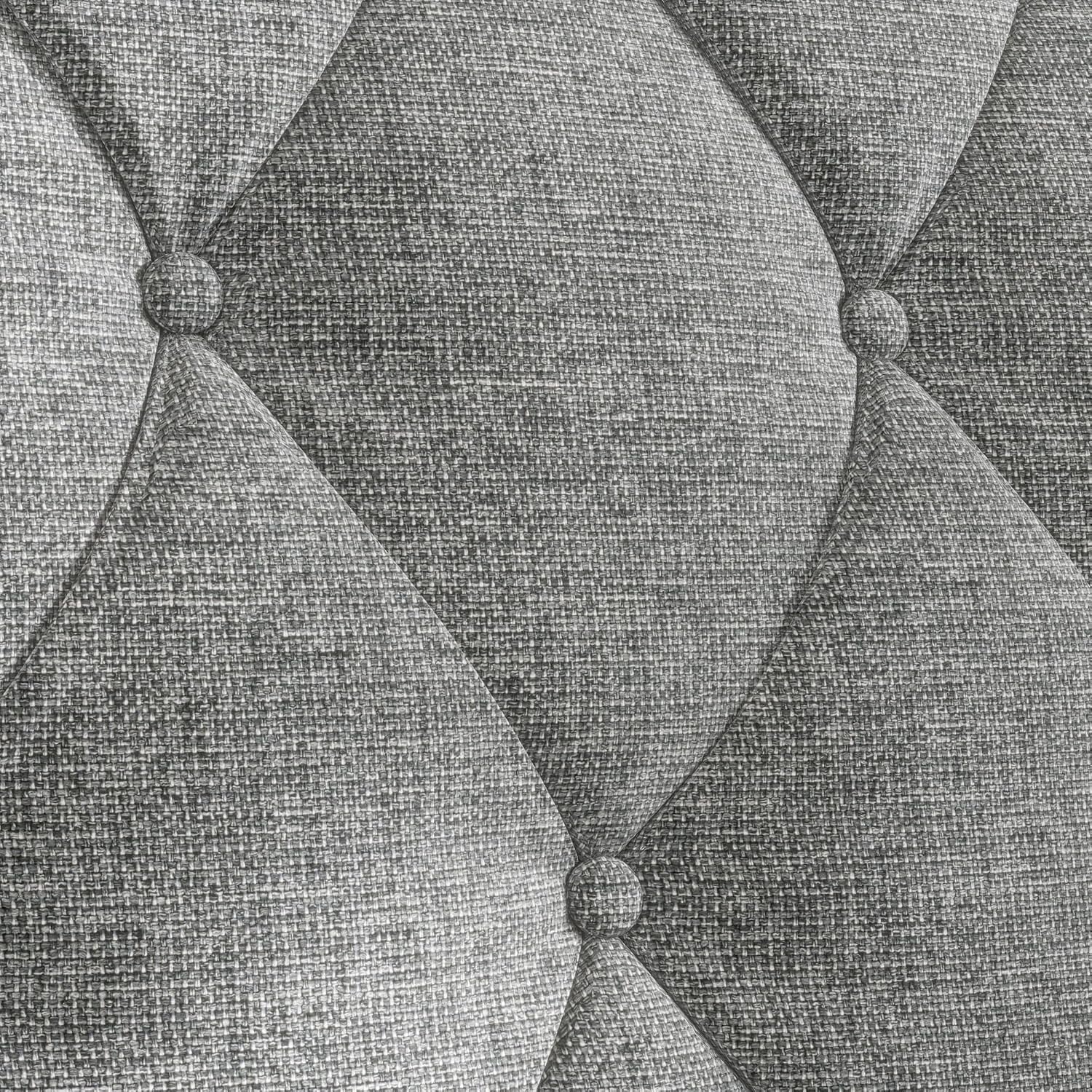 GDFStudio 78.75' 3-Seater Sofa, Button Tufted Backrest Big Comfy Couch with Plush Cushions, Mid Century Modern Couches Home Living Room Sofa, Upholstered Sofas & Couches for Apartment Bedroom, Grey