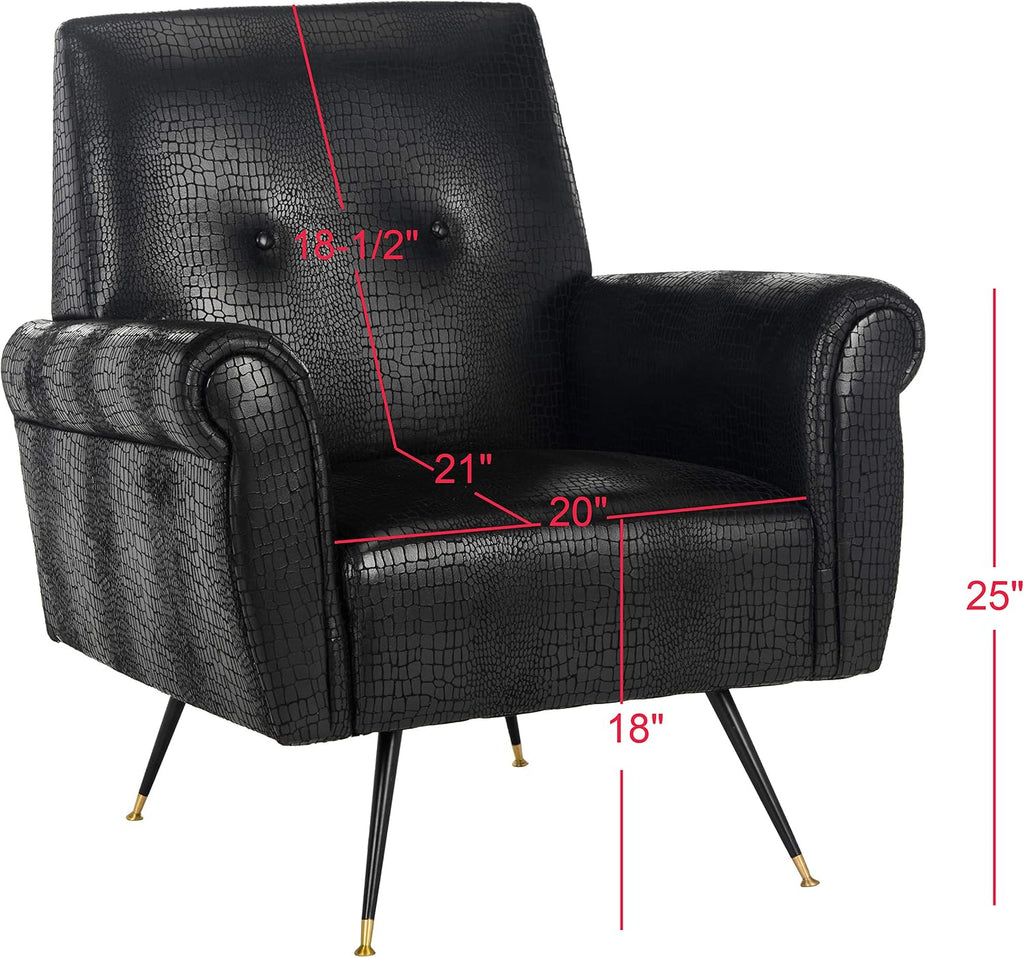 Safavieh Accent Chair, Normal, Black