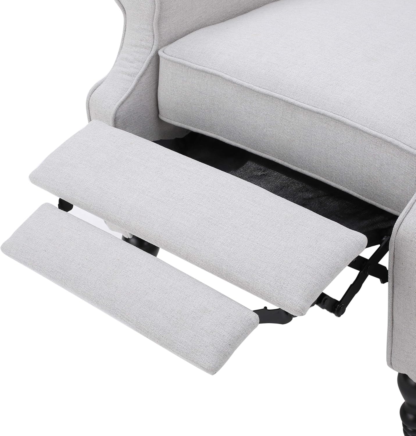 Christopher Knight Home Earlean Fabric Recliner (Set of 2), Light Gray, Dark Brown