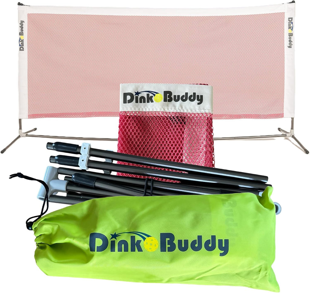 Mini Pickleball Net Set - Ultraportable, Fits in Backpack - 11-ft, 6-ft or 6-ft x 2-Pack Options, or 4-ft for Kids - Pickleball Net Portable Outdoor/Indoor Play - Sports Kit for Women, Men & Kids