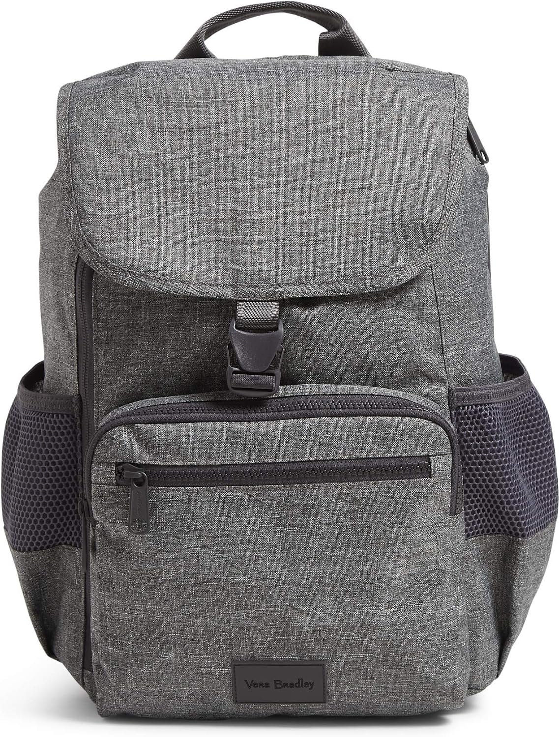 Vera Bradley Women's Recycled Lighten Up Reactive Daytripper Backpack, Gray Heather, One Size