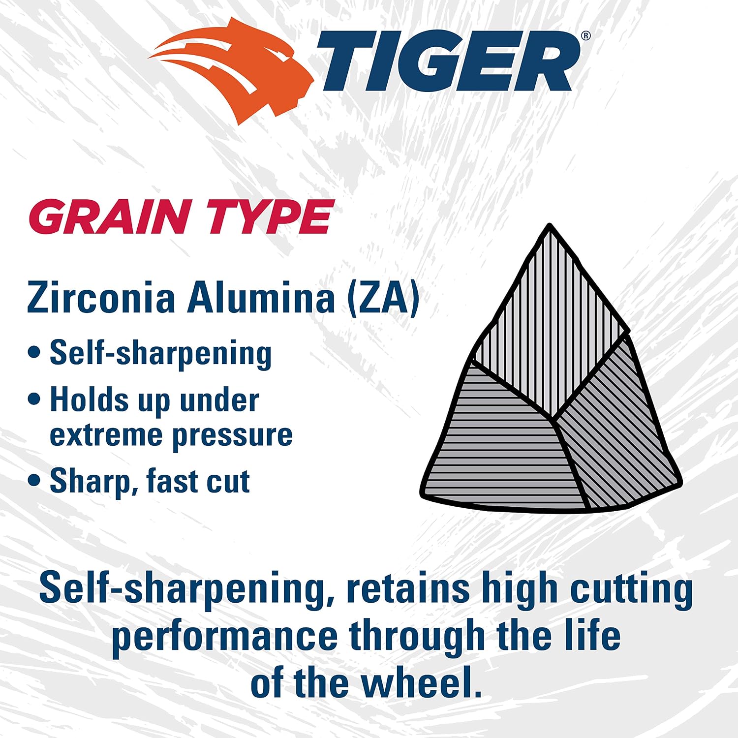 Weiler 50699 4-1/2' Tiger Disc Abrasive Flap Disc, Flat (TY27), Phenolic Backing, 120Z, 5/8'-11 UNC Nut (Pack of 10)