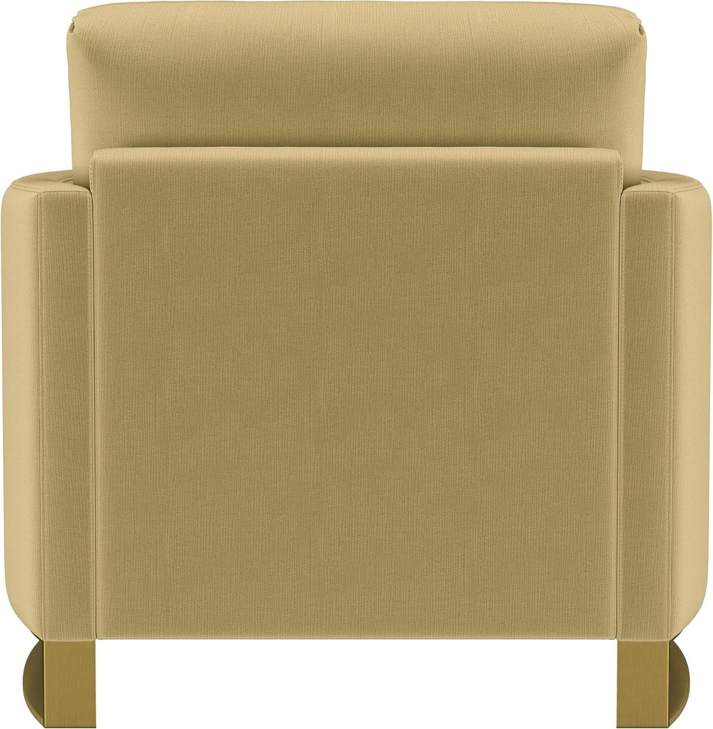 Coaster Home Furnishings - Corliss - Wood - Upholstered Accent Chair with Reversible Cushions, Curved Arms and Contemporary Style - Living Room - Camel - 508826