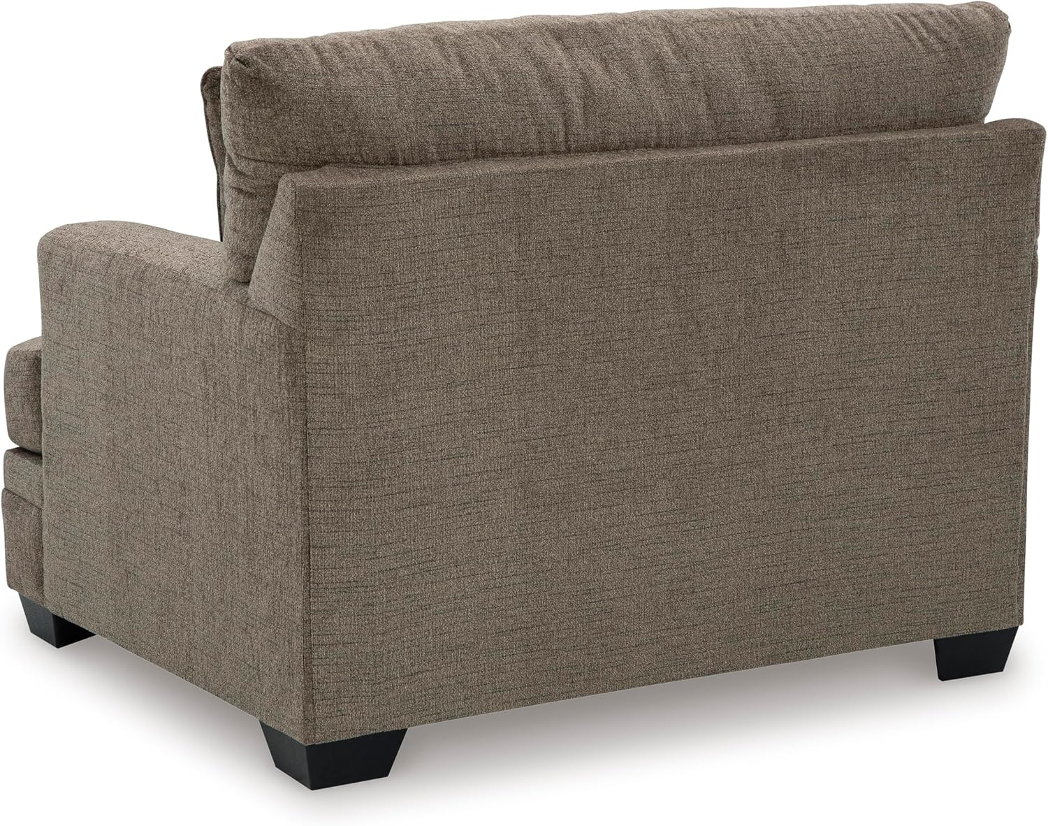 Signature Design by Ashley Stonemeade Urban Upholstered Oversized Chair with Reversible Seat Cushion, 1 Throw Pillow and Track Arms, Gray