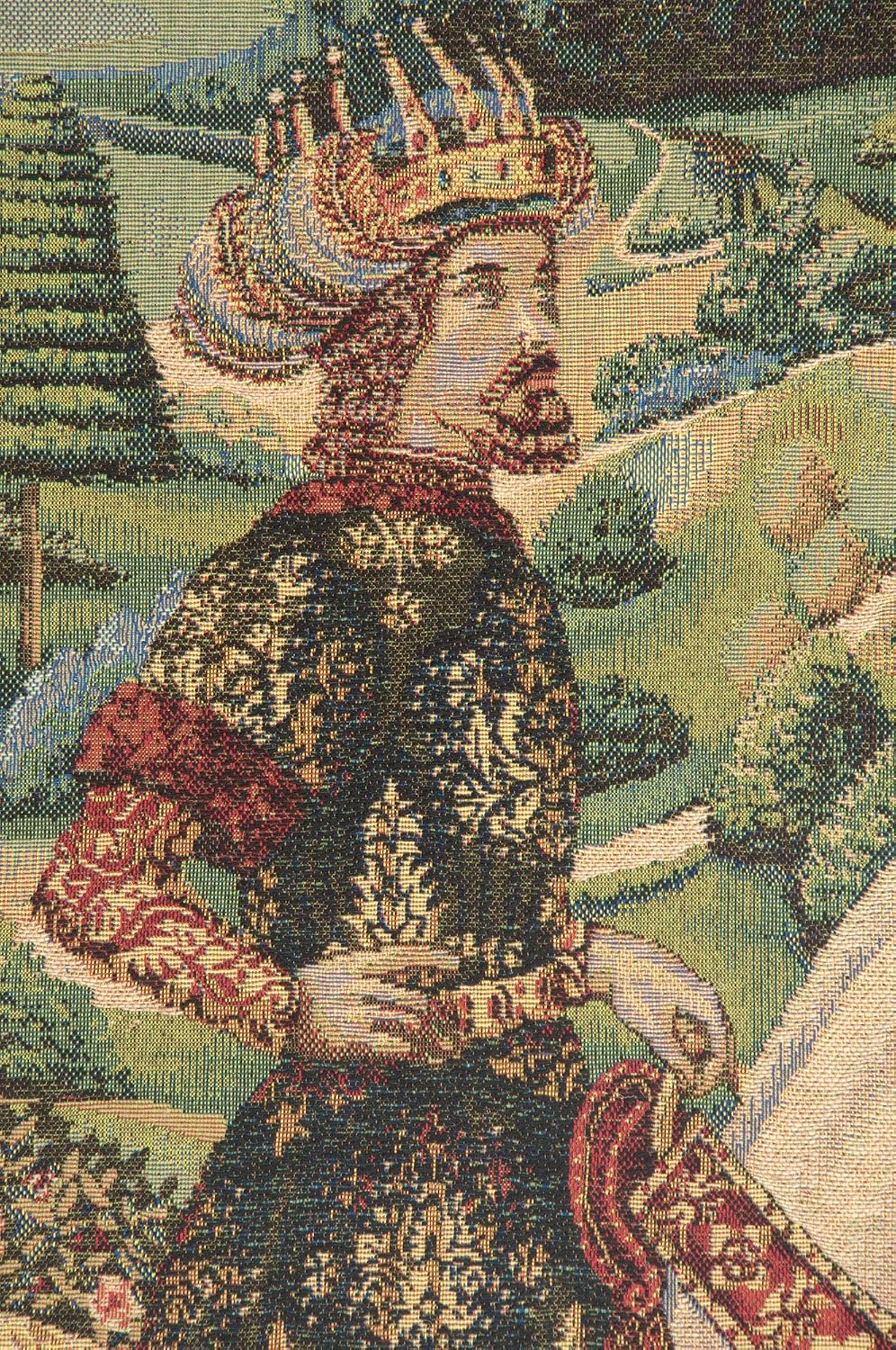 C Charlotte Home Furnishings Inc Melchior French Tapestry Wall Hanging | Viscose Cotton and Polyester Blend Wall Art | 38 in. x 28 in | Home Decor Accents