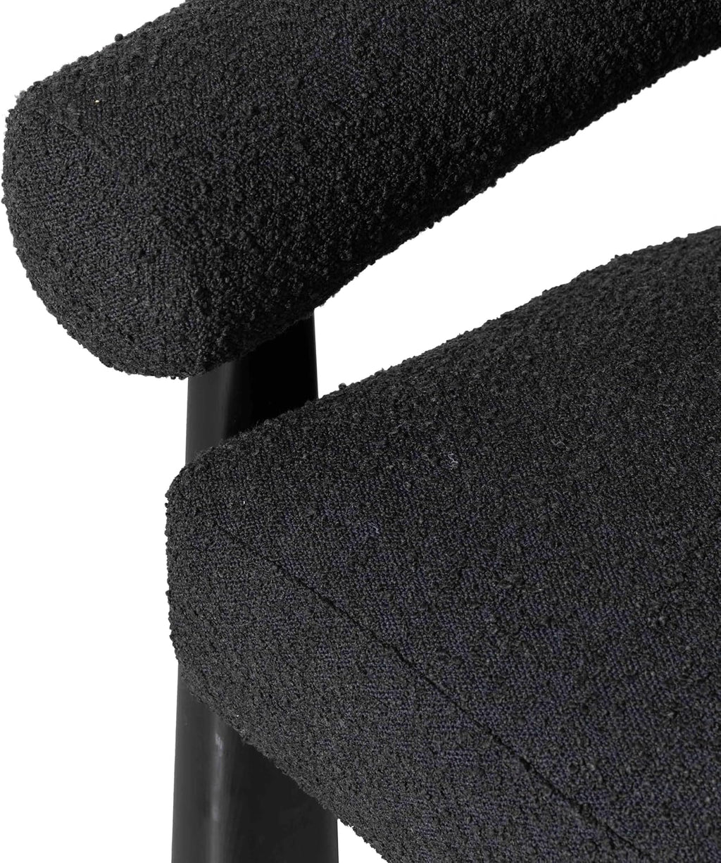 Tov Furniture Spara Black Performance Boucle Accent Chair (Black)