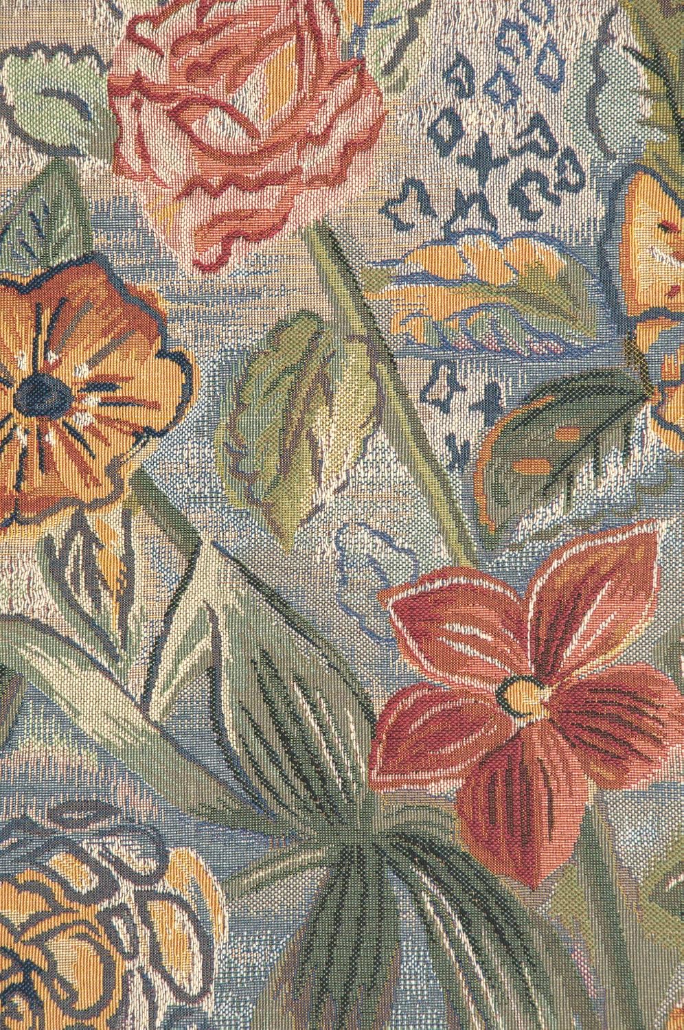 C Charlotte Home Furnishings Inc Modern Style Bouquet French Tapestry Wall Hanging Viscose Cotton and Polyester Blend Art 58x44 Inch Home Decor Accent