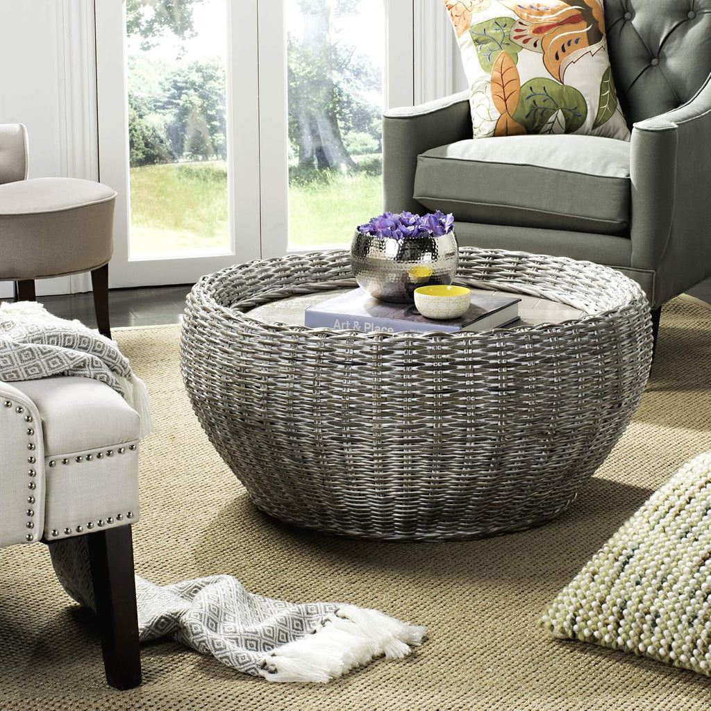 SAFAVIEH WIK6504A Coffee Table, Grey