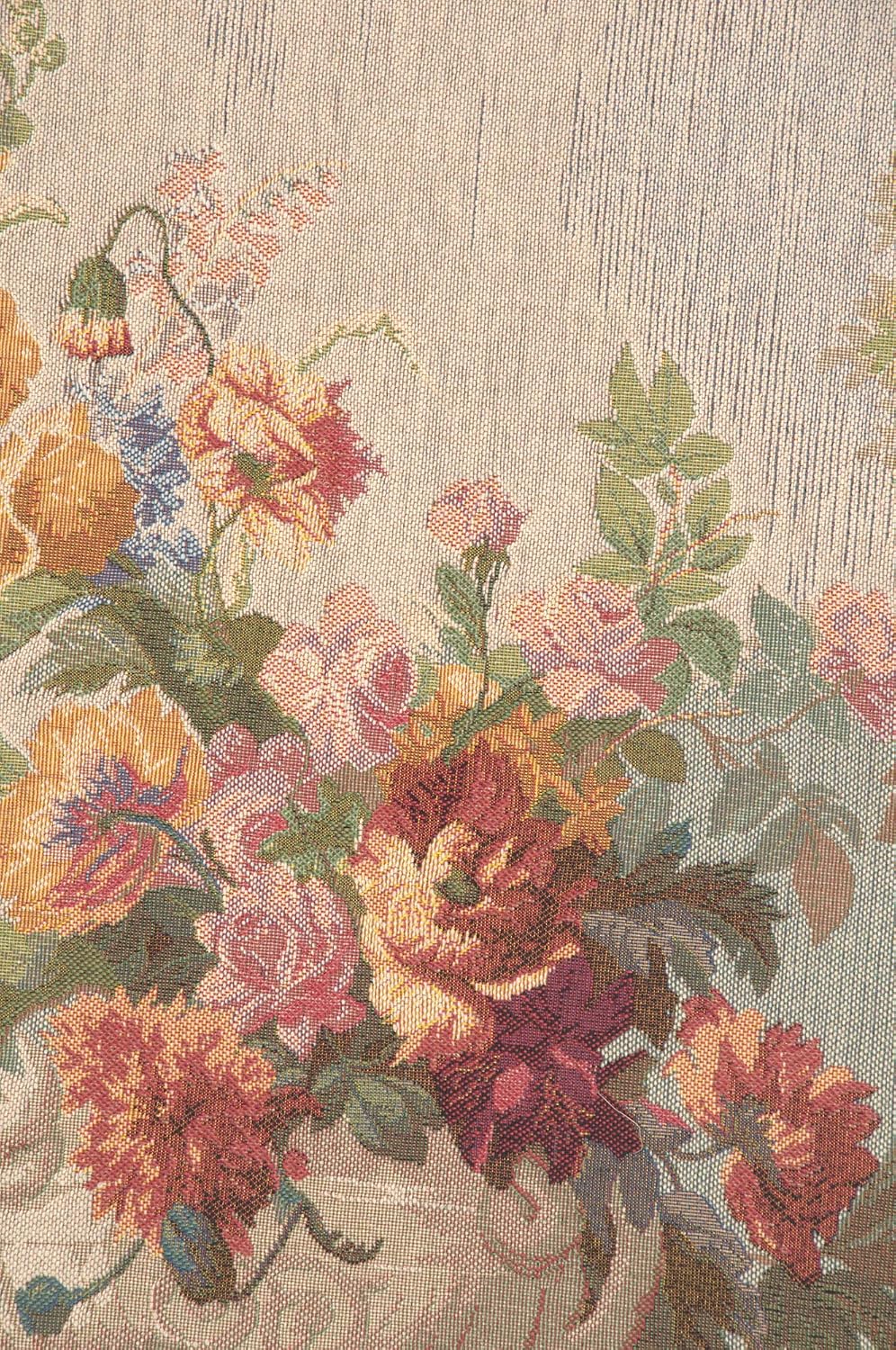 Charlotte Home Furnishings Inc. Bouquet Cornemuse French Tapestry Wall Hanging 58 X 44 Inch Viscose Cotton And Polyester Blend Wall Art Woven In France Perfect For Home Decor And Wall Decor