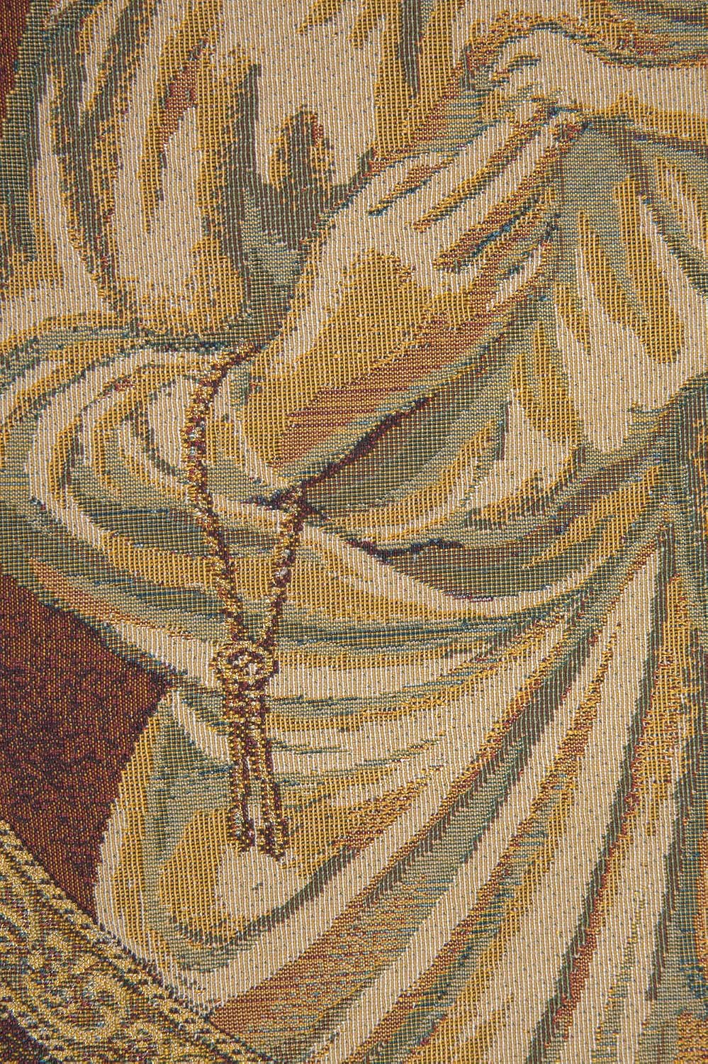 Charlotte Home Furnishings Inc. Madonna From Trapani Italian Tapestry Wall Hanging 24 X 18 Inch Viscose Cotton And Polyester Blend Wall Art Perfect For Home And Wall Decor By Nino Pisano