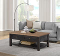 Martin Svensson Home Monterey Coffee Table, Black and Driftwood