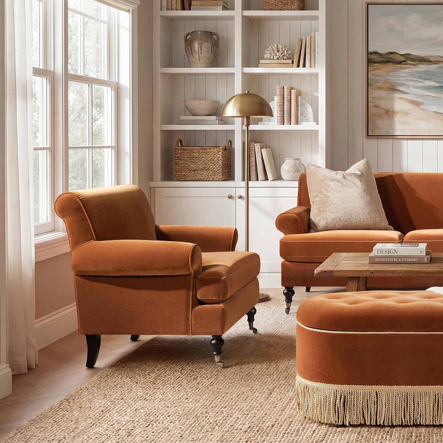 Jennifer Taylor Home Alana Lawson Large Comfortable Living Room Accent Chair