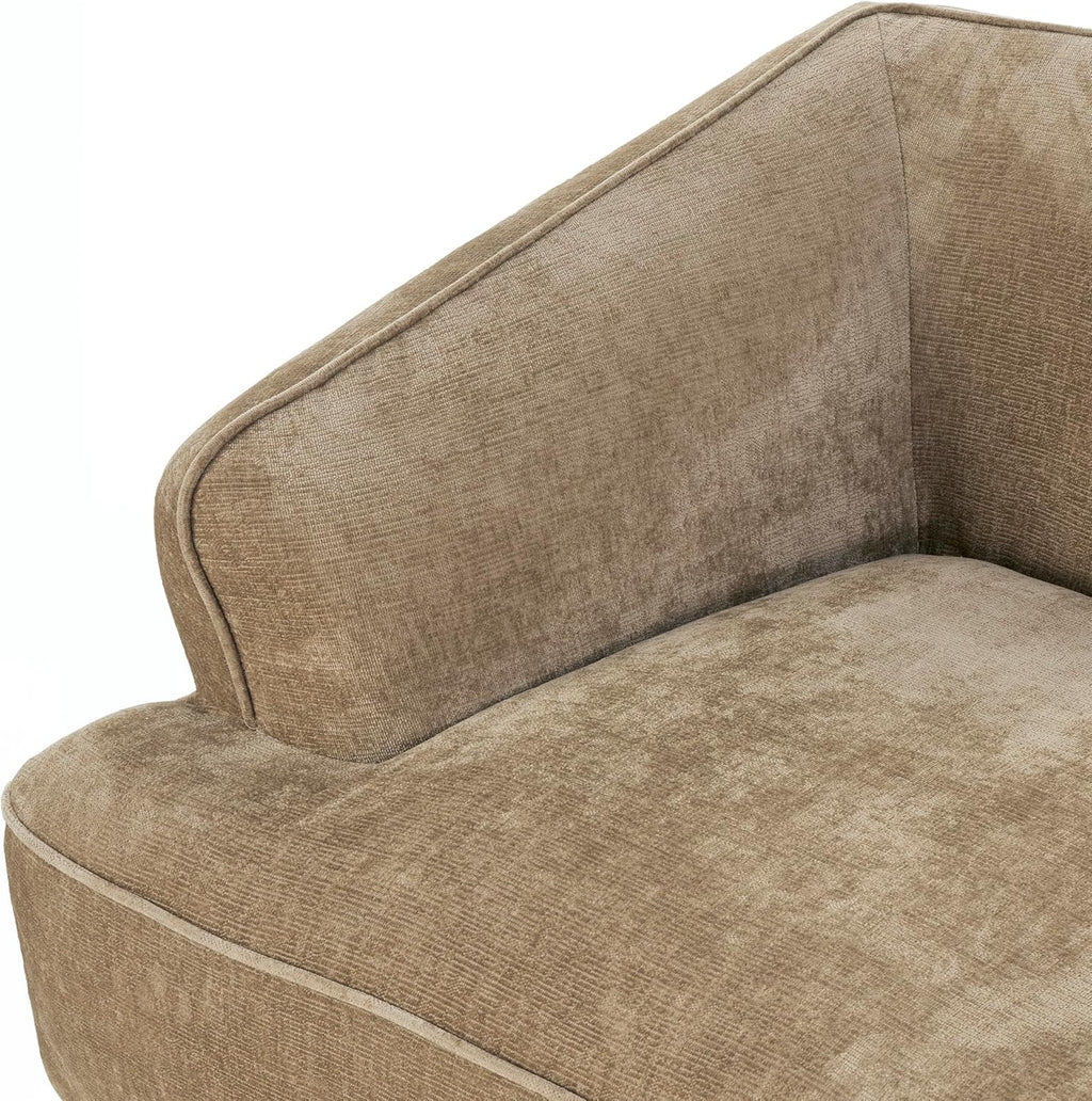 Christopher Knight Home Zacha 121' Modular L-Shape Sofa Couch with Chaise Lounge, Modern Boneless Sofa for Living Room, Fabric Upholstered Cloud Couch with Deep Seat, Dark Beige