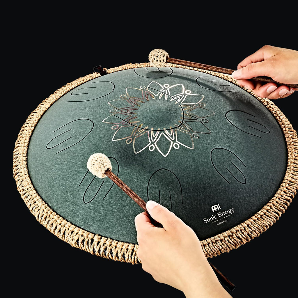 Meinl Sonic Energy Octave Steel Tongue Drum Percussion Instrument 16', 9 Notes with Mallets, Bag — for Musician Gift, Meditation, Yoga, Sound Baths