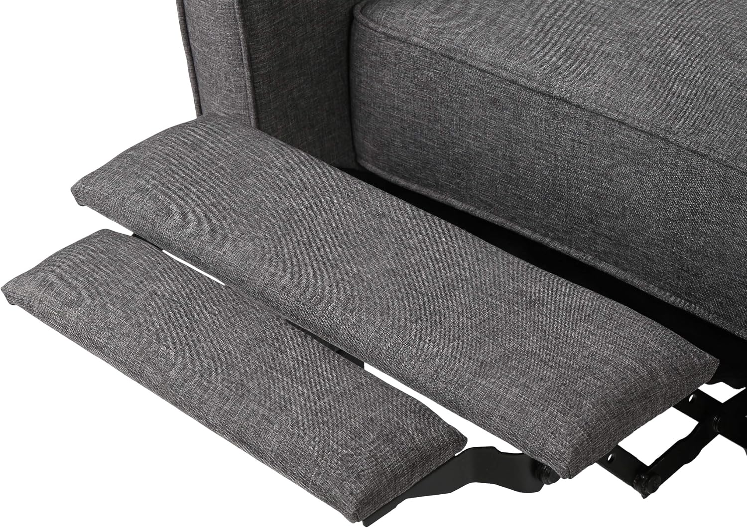 Christopher Knight Home Emmie Fabric Recliner (Set of 2), Smoke, Dark Brown