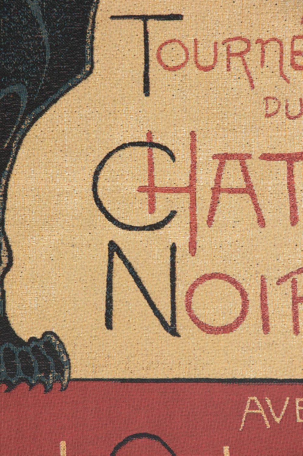C Charlotte Home Furnishings Inc Tournee du Chat Noir I European Tapestry Wall Hanging | Viscose Cotton and Polyester Blend Wall Art | 38 in. x 26 in | Home Decor Accents | Inspired by Famous