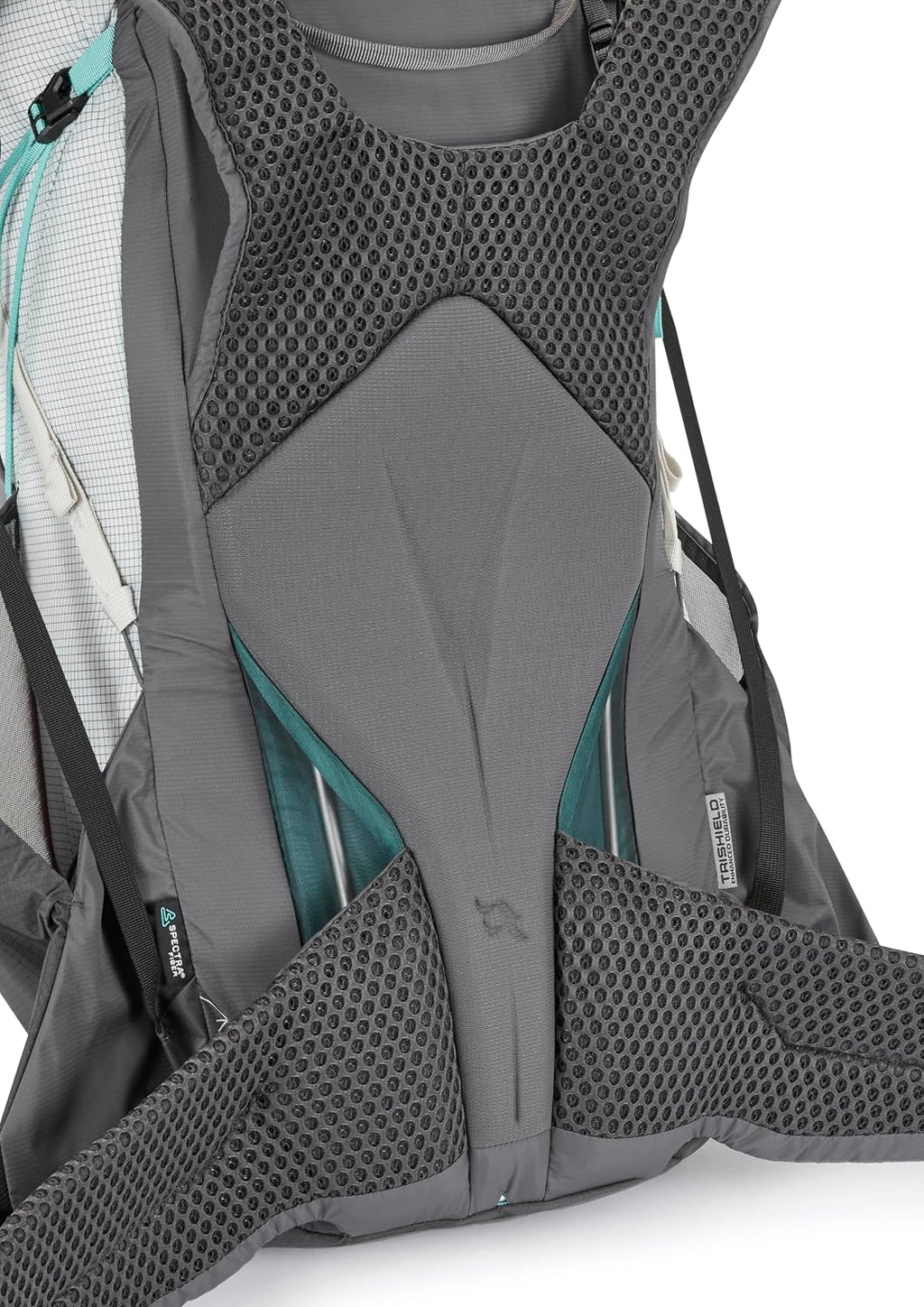 Rab Women's Muon ND Hiking Pack - Lightweight Durable Backpack for Hiking, Trekking, & Backpacking - Pewter/Graphene - 50-Liter (Back Length - Small)