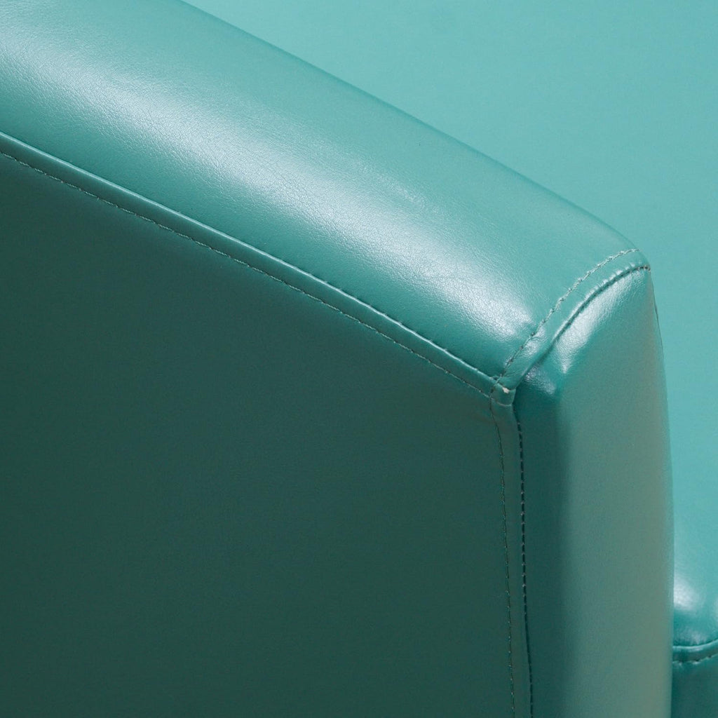 Christopher Knight Home Daymian PU Swivel Club Chair, Turquoise
