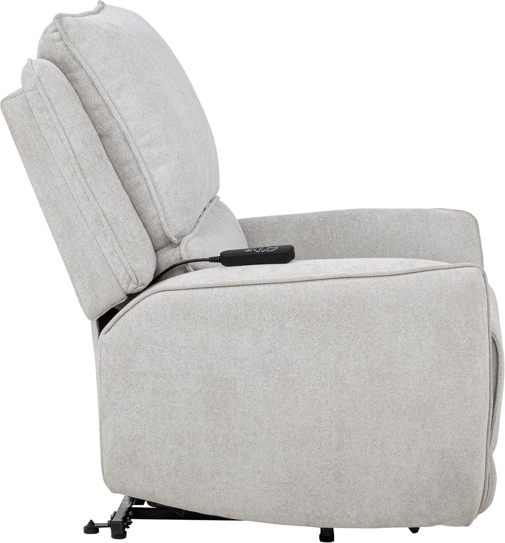 Coaster Home Furnishings - Sylmar - Dual Power Lift Recliner Chair with Adjustable Headrest, Wired Remote, Two USB Ports and Chenille Upholstery - Living Room - Dove Grey - 610524PP