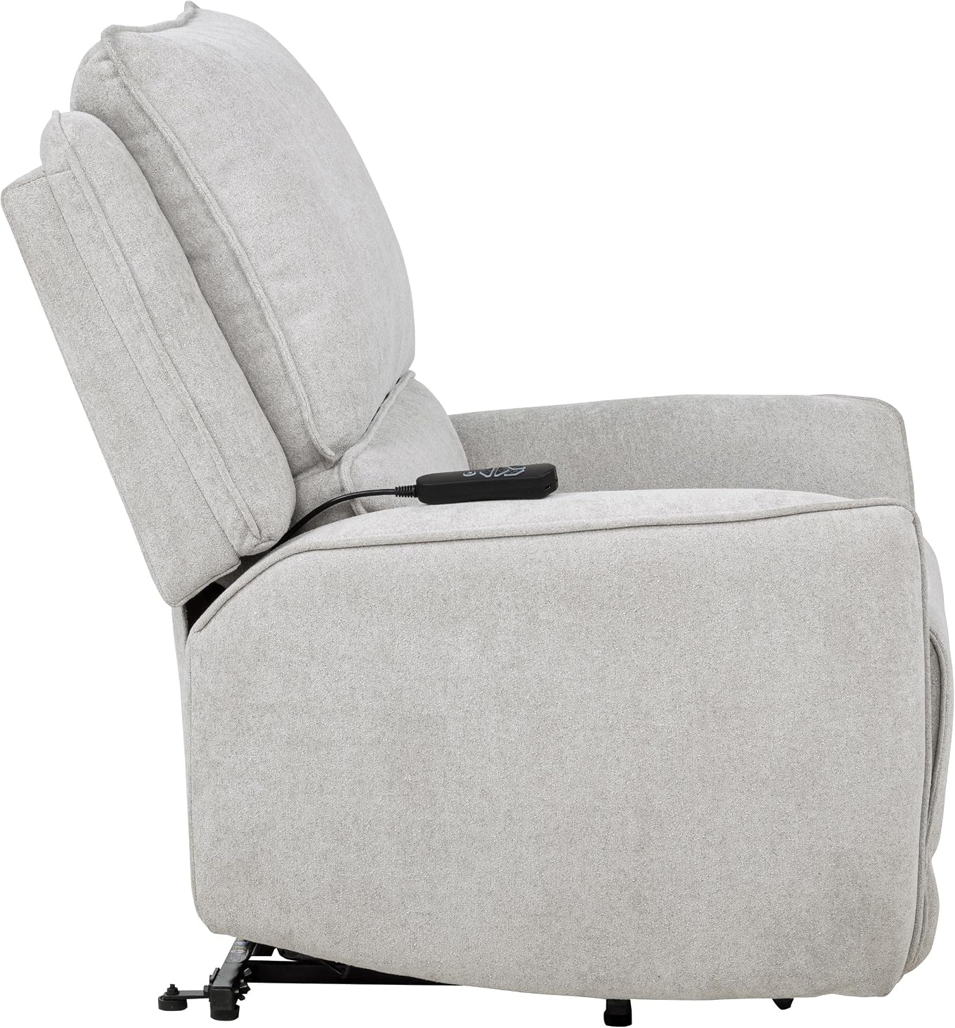 Coaster Home Furnishings - Sylmar - Dual Power Lift Recliner Chair with Adjustable Headrest, Wired Remote, Two USB Ports and Chenille Upholstery - Living Room - Dove Grey - 610524PP