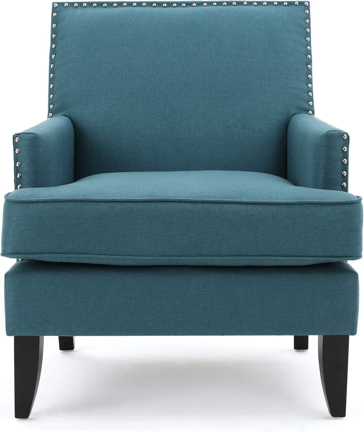Christopher Knight Home Tilla Fabric Club Chair, Dark Teal