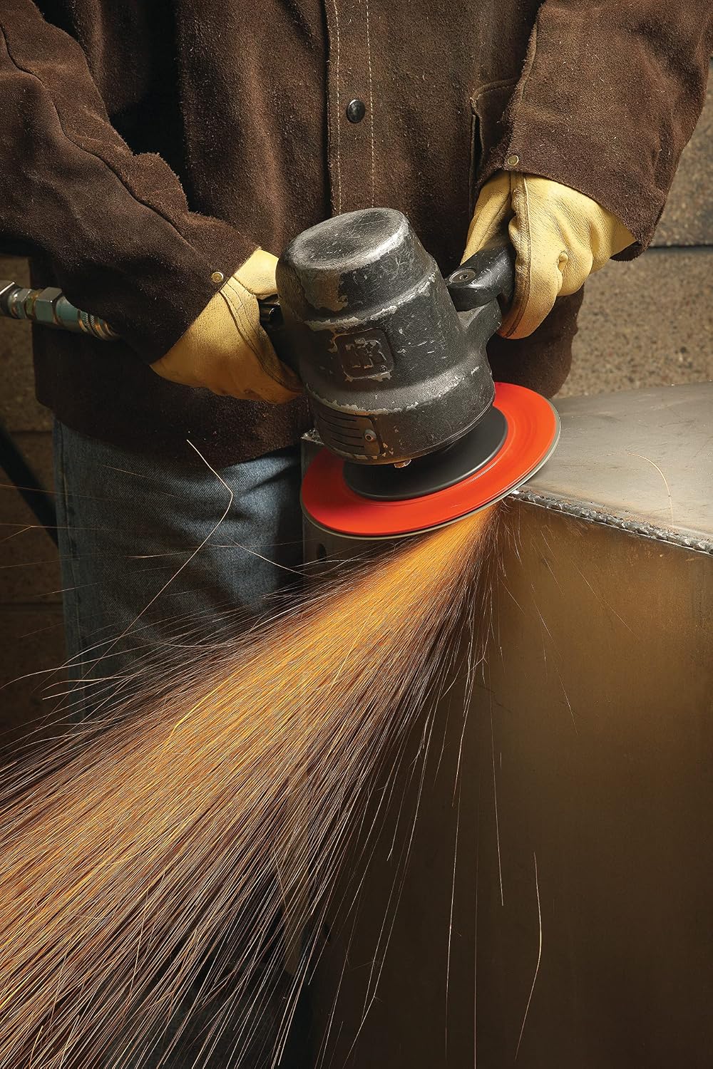 3M Fibre Disc 987C - 36+ Grit Metal Grinding Disc - Ceramic Precision Shaped Grain - For Angle Grinders - 5' x 7/8' Center Hole (Pack of 25)