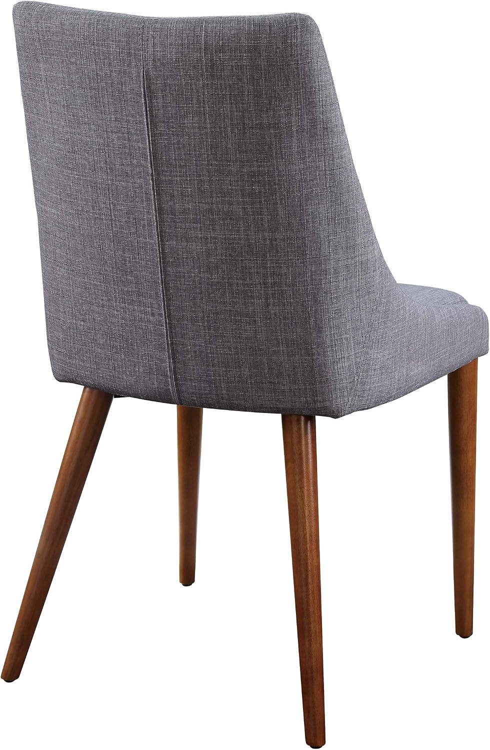 OSP Home Furnishings Palmer Mid-Century Modern Dining Accent Chair 2-Pack, Dove