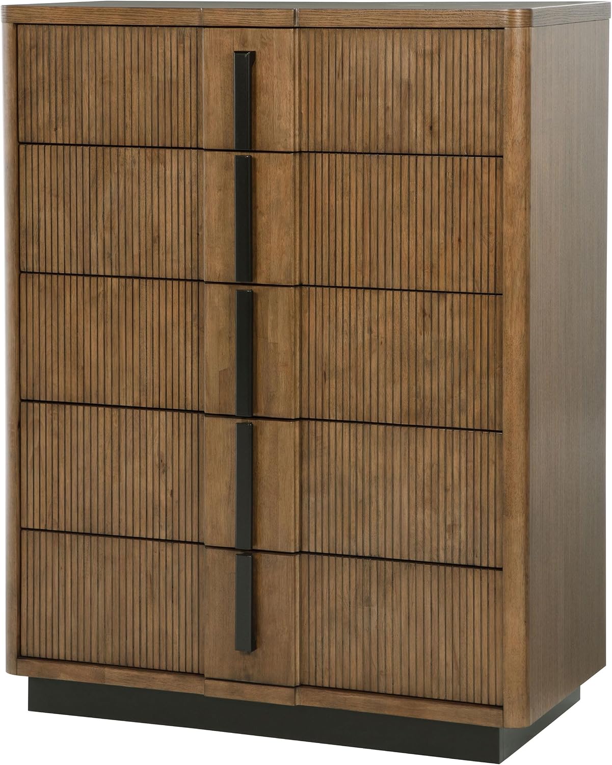 Coaster Home Furnishings Terrace Transitional Wood 5-Drawer Bedroom Chest of Drawers Chiffonier Clothing Storage Cabinet Bedroom Armoire Tall Dresser Organizer Unit Ash Brown 224905