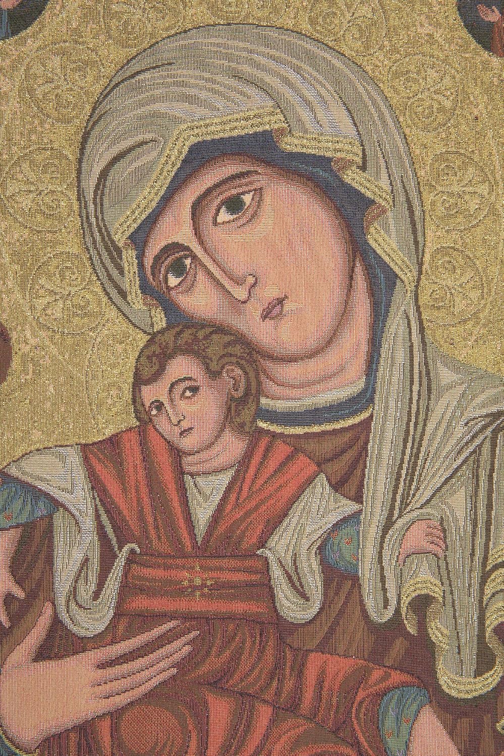 Charlotte Home Furnishings Inc. Madonna Delle Vittorie Italian Tapestry Wall Hanging 21 X 13 Inch Viscose Cotton And Polyester Blend Wall Art Perfect For Wall Decor By Alberto Passini