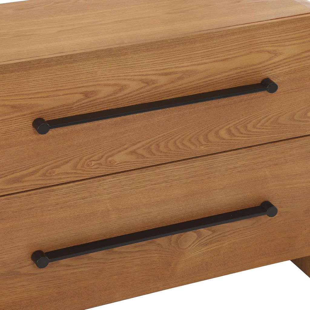 Christopher Knight Home Rulor Modern Sideboard Buffet Cabinet, Wooden Storage Cabinet Organizer, Living Room TV Stand Entertainment Center, Narrow Console Table, Natural