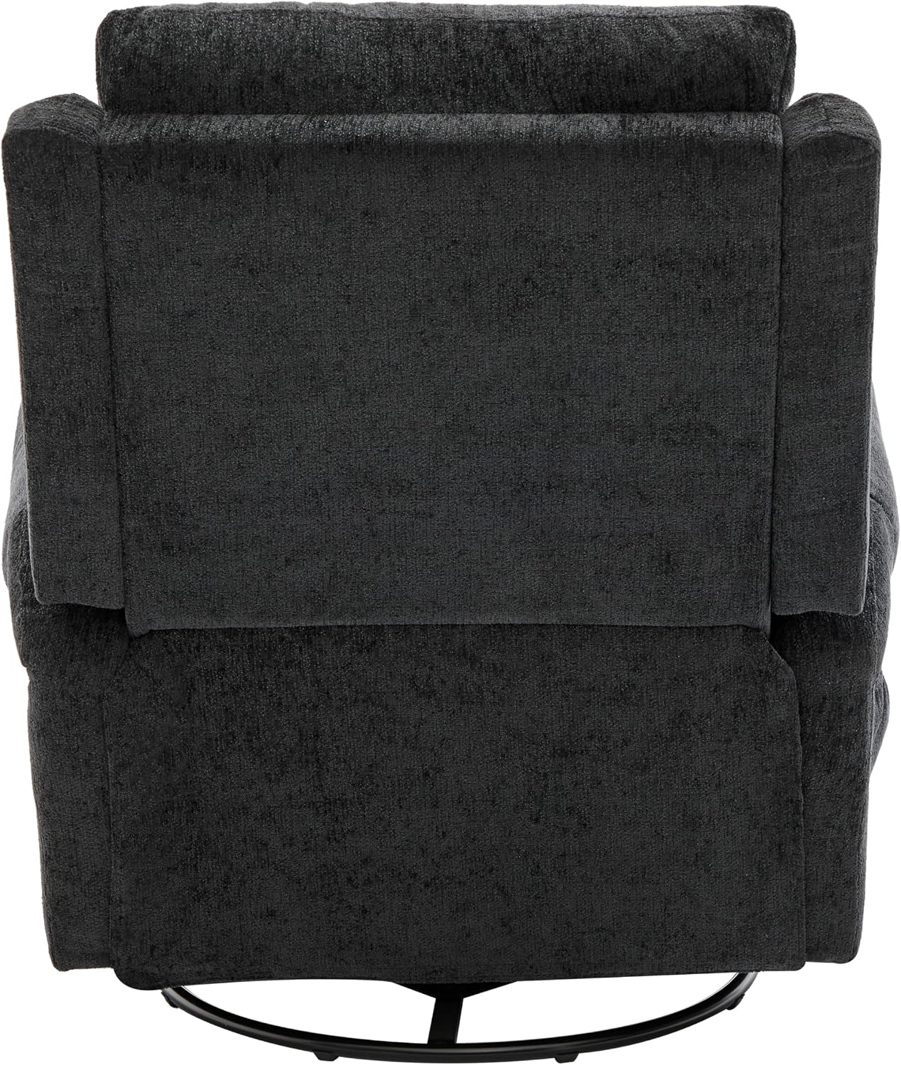 Christopher Knight Home Harper Massage Recliner Chair with 8 Modes, Chenille Upholstered Recliner Sofa, Swivel Massage Chair with a Side Storage Pocket for Living Room/Bedroom, Head Support, Black