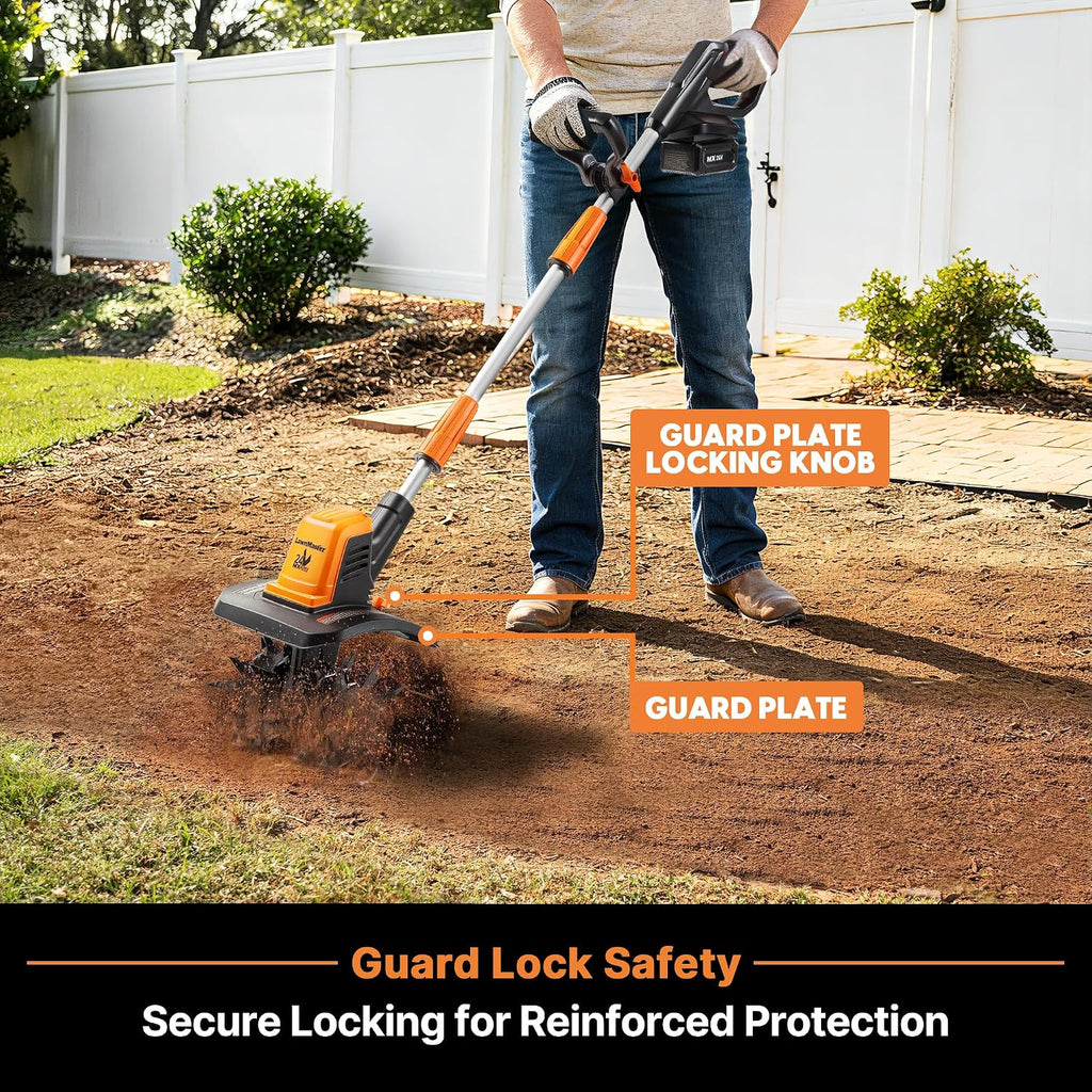 LawnMaster 24V MAX 9' Cordless Tiller – CLTE2409