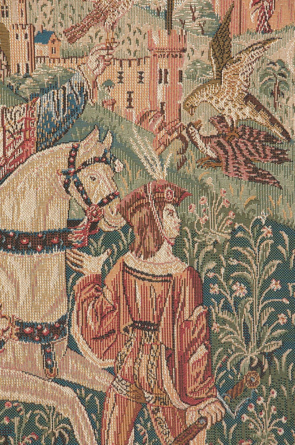 Charlotte Home Furnishings Inc. Hunt French Tapestry Wall Hanging, 25 X 32 Inch, Viscose Cotton And Polyester Blend Wall Art, Woven In France, Perfect For Home Decor And Wall Decor