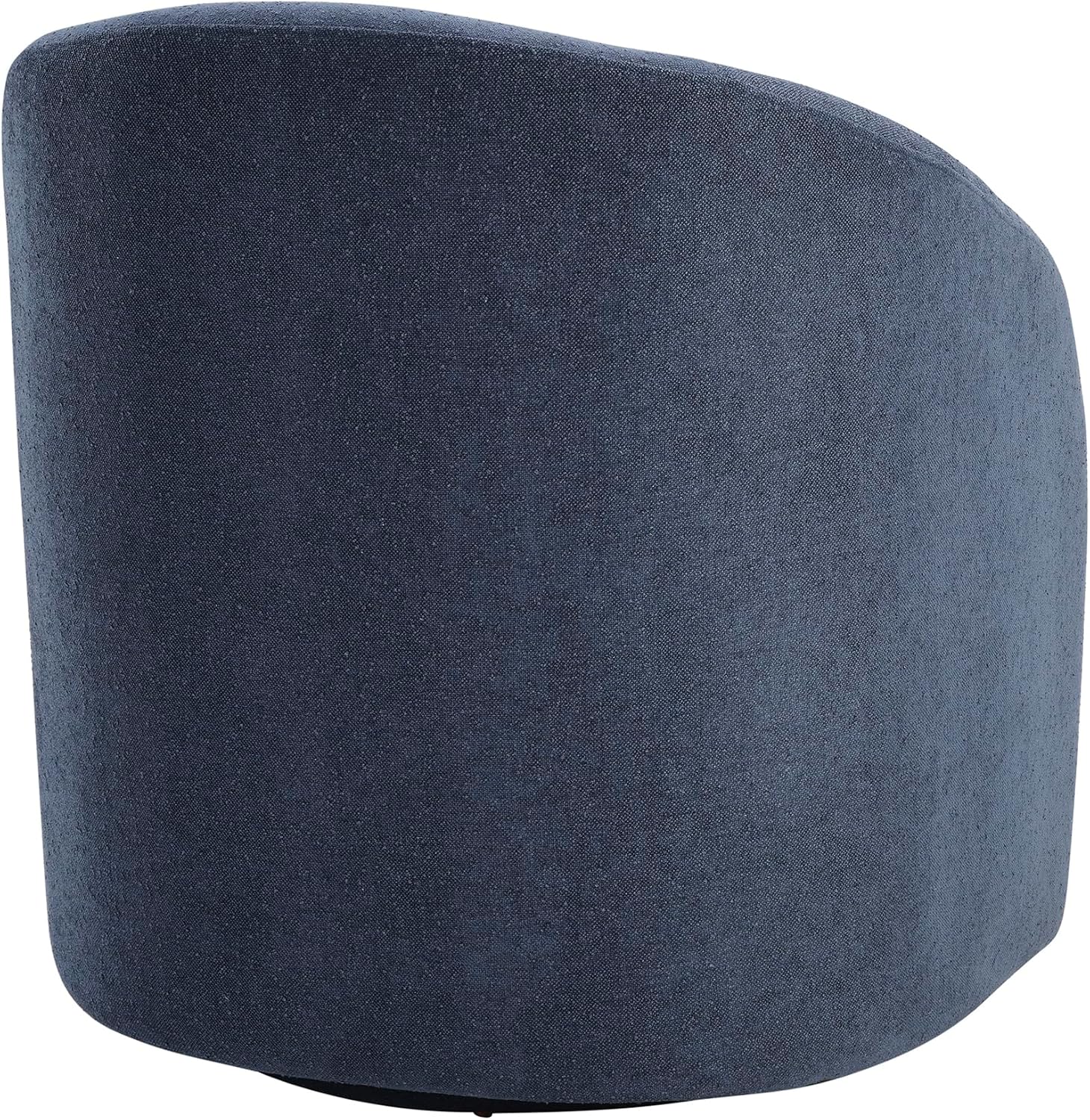 Lexicon 360 Degree Swivel Accent Chair, Boucle Fabric Arm Chair with Metal Swivel Base and Sloped Arms for Living Room/Bedroom/Office, Blue