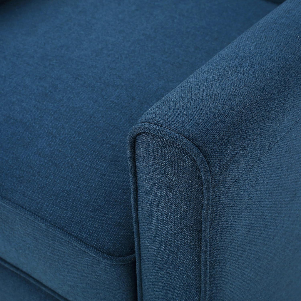 Christopher Knight Home Emmie Fabric Recliner (Set of 2), Navy Blue, Dark Brown