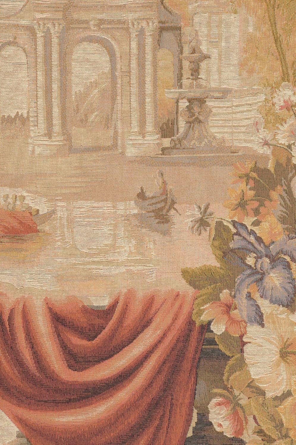 Charlotte Home Furnishings Inc. Le Port De Toscane I French Tapestry Wall Hanging 58 X 58 Inch Viscose Cotton And Polyester Blend Wall Art Woven In France Perfect For Home Decor And Wall Decor