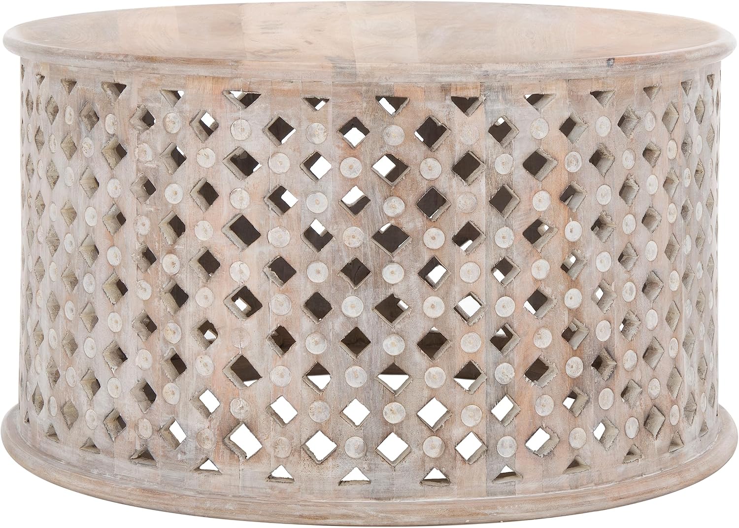 Safavieh Home Collection COF5301 Table, Burnt White