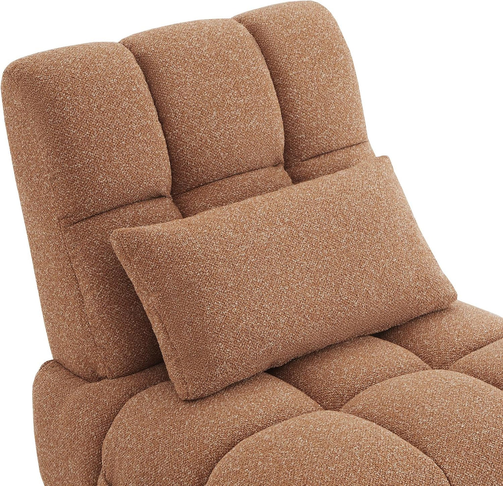 Watson & Whitely Oversized Power Recliner Chair for Adults, Swivel Rocker Recliner Chair with Lumbar Support, Ultra-Comfy Glider Recliner for Living Room Theater Seating Single Sofa, Terracotta