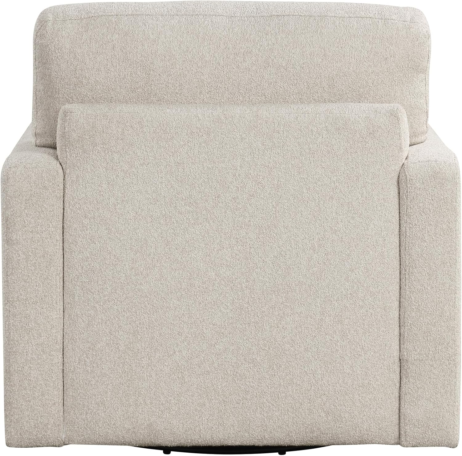 Lexicon Swivel Accent Chair, Modern Armchair, Boucle Single Sofa Chair with Lumbar Pillow for Living Room, Home Theater Seating, Bedroom, Easy Assembly, Beige
