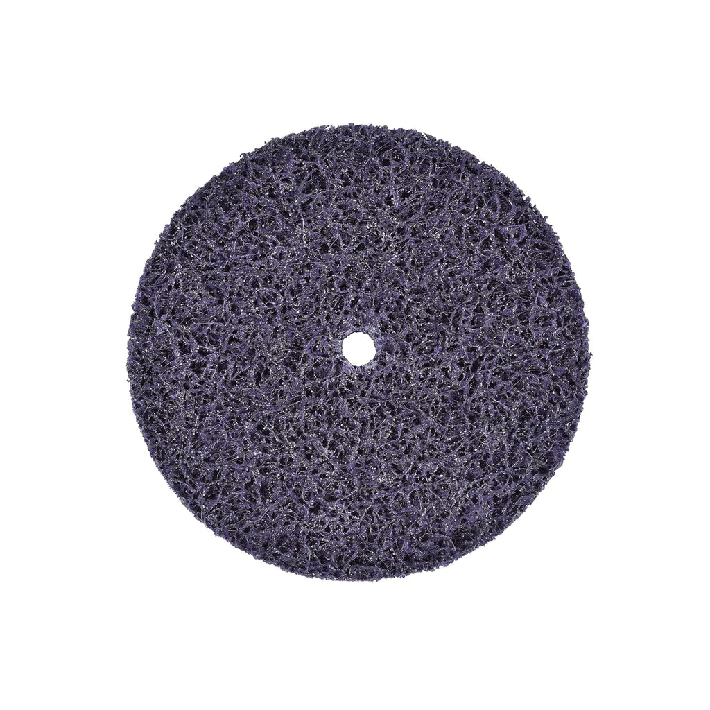 3M Scotch-Brite Clean and Strip XT Pro Disc, XO-DC, SiC Extra Coarse, 6 in x 1/2 in, Pack of 15, Silicon Carbide Cuts Aggressively and Leaves a Fine Finish, Resists Loading, Purple