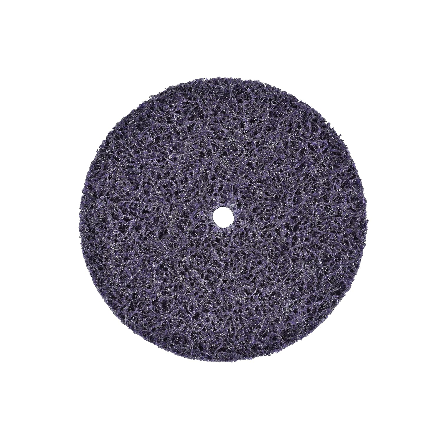 3M Scotch-Brite Clean and Strip XT Pro Disc, XO-DC, SiC Extra Coarse, 6 in x 1/2 in, Pack of 15, Silicon Carbide Cuts Aggressively and Leaves a Fine Finish, Resists Loading, Purple