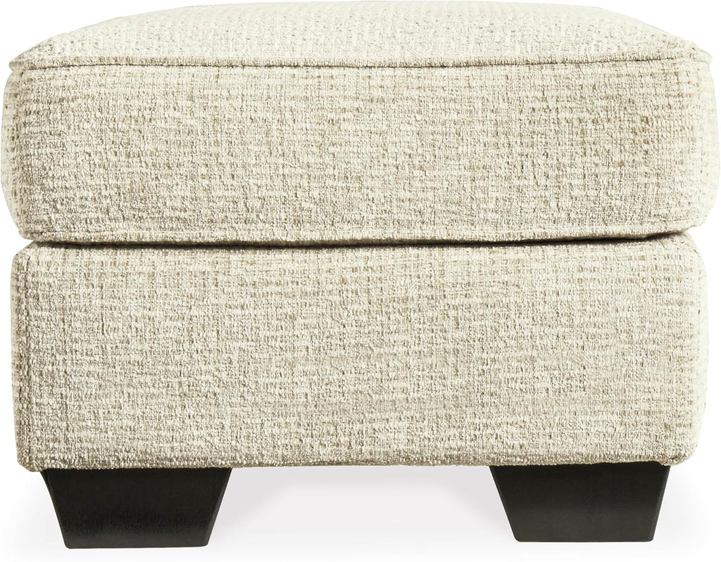 Signature Design by Ashley Monaghan Classic Upholstered Ottoman, Beige