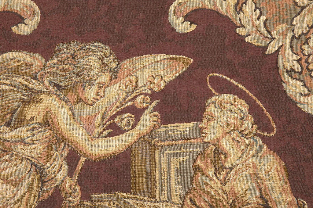 C Charlotte Home Furnishings Inc Annunciation Tapestry Wall Hanging | Viscose Cotton and Polyester Blend Wall Art | 24 x 42 Inch | Home Decor Accents | Inspired by Alberto Passini